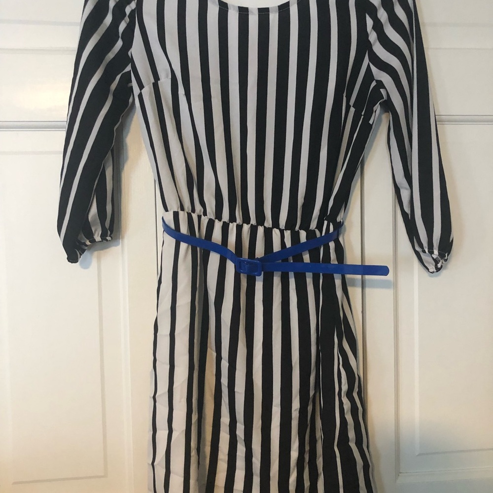 Black and white dress